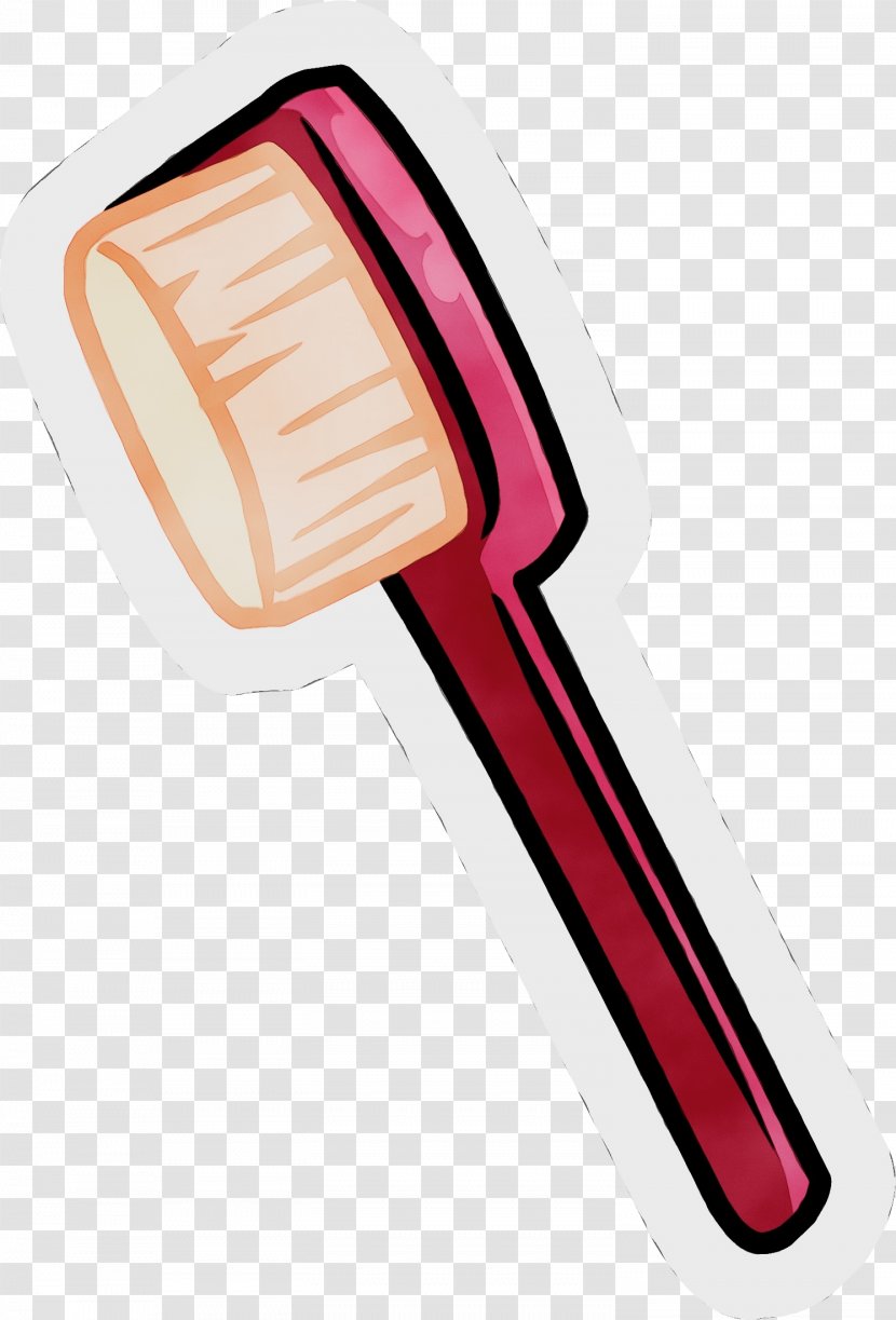 Paint Brush Cartoon - Material Property Pink Transparent PNG