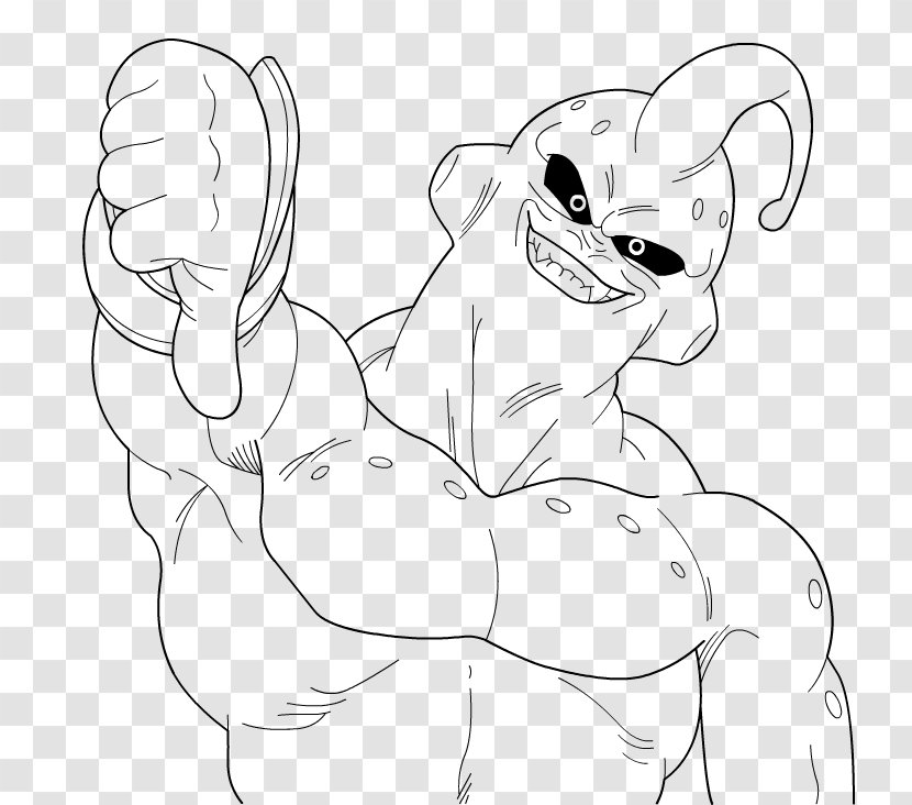 Line Art Dog Breed Drawing Majin Buu - Frame - Boo Transparent PNG