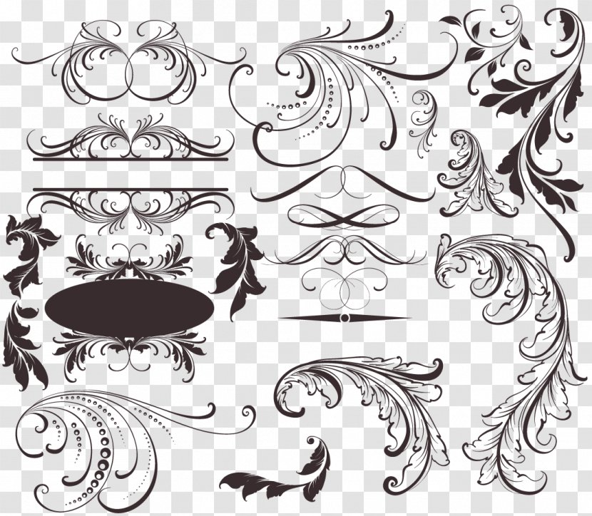Calligraphy Arabesque Visual Design Elements And Principles - Area - European-style Shading Pattern Transparent PNG