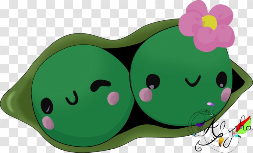 Green Bean Kavaii Legume - Cartoon - Beans Transparent PNG