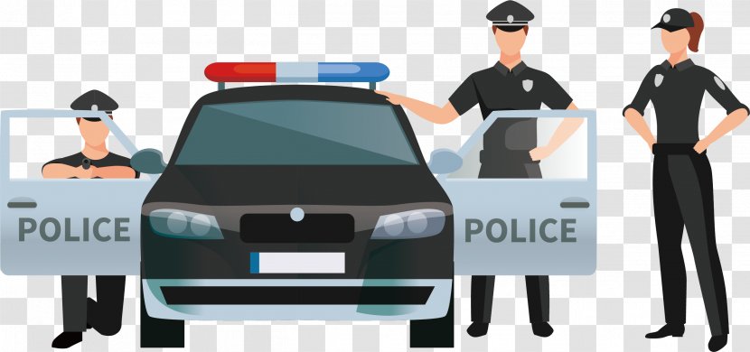 Police Officer Mounted Illustration - Car - Elements Transparent PNG