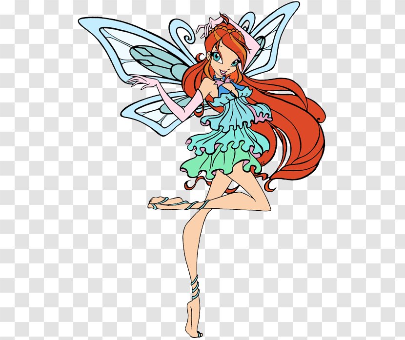 Bloom Tecna Flora Musa Clip Art - Watercolor - Winx Club Believix In You Transparent PNG