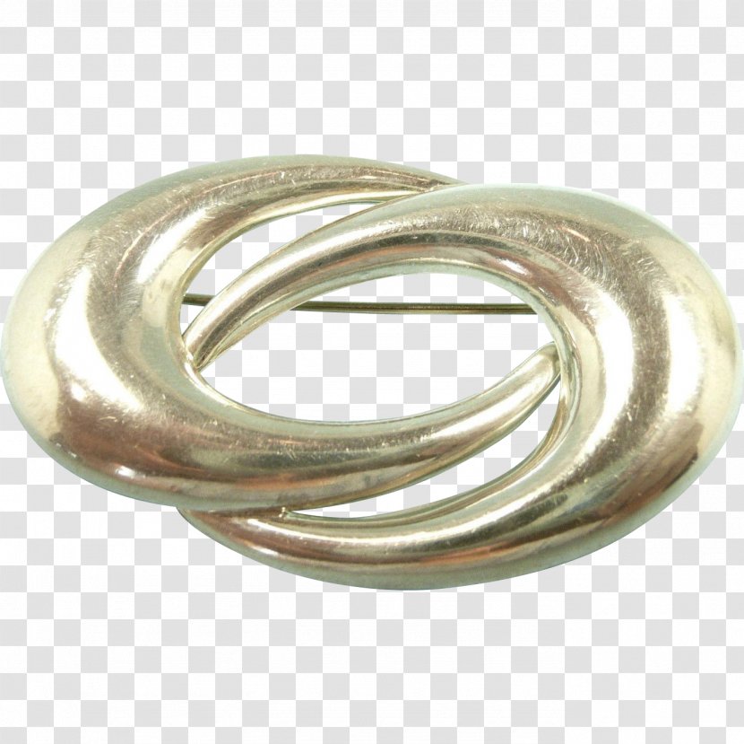 Body Jewellery Silver Bangle Metal - Brooch Transparent PNG