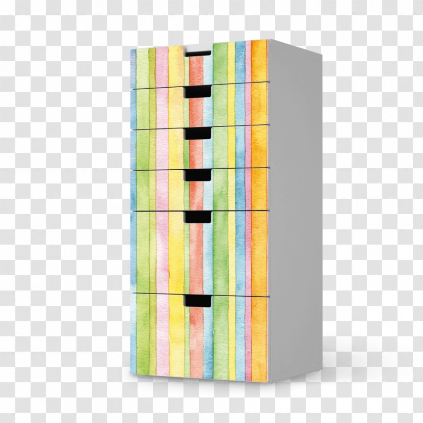 Shelf Rectangle - Watercolor Stripes Transparent PNG