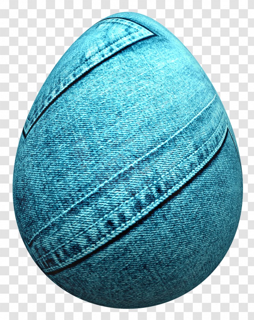 Easter Egg Clip Art Jeans - Turquoise Transparent PNG