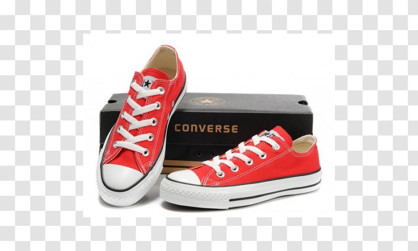 Converse Chuck Taylor All-Stars Sneakers Vans Red - Running Shoe - Nike Transparent PNG