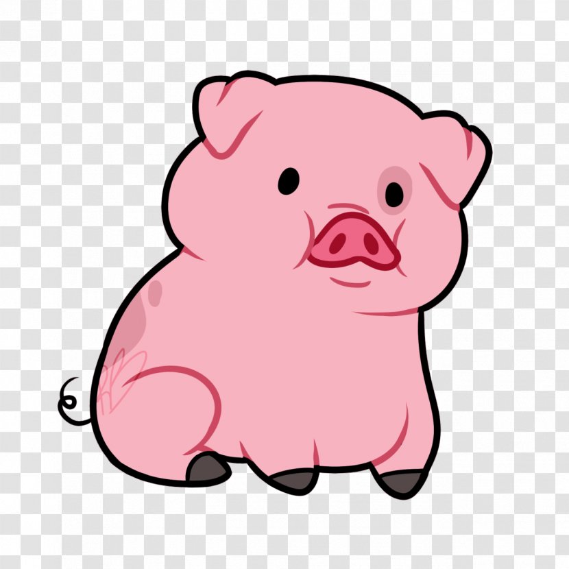 Domestic Pig Animated Cartoon Clip Art - Drawing Transparent PNG
