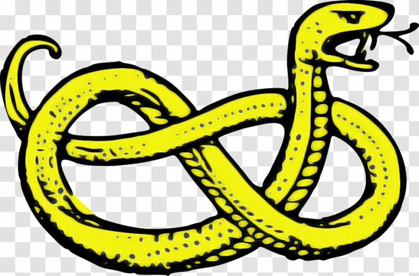 Yellow Serpent Symbol Transparent PNG