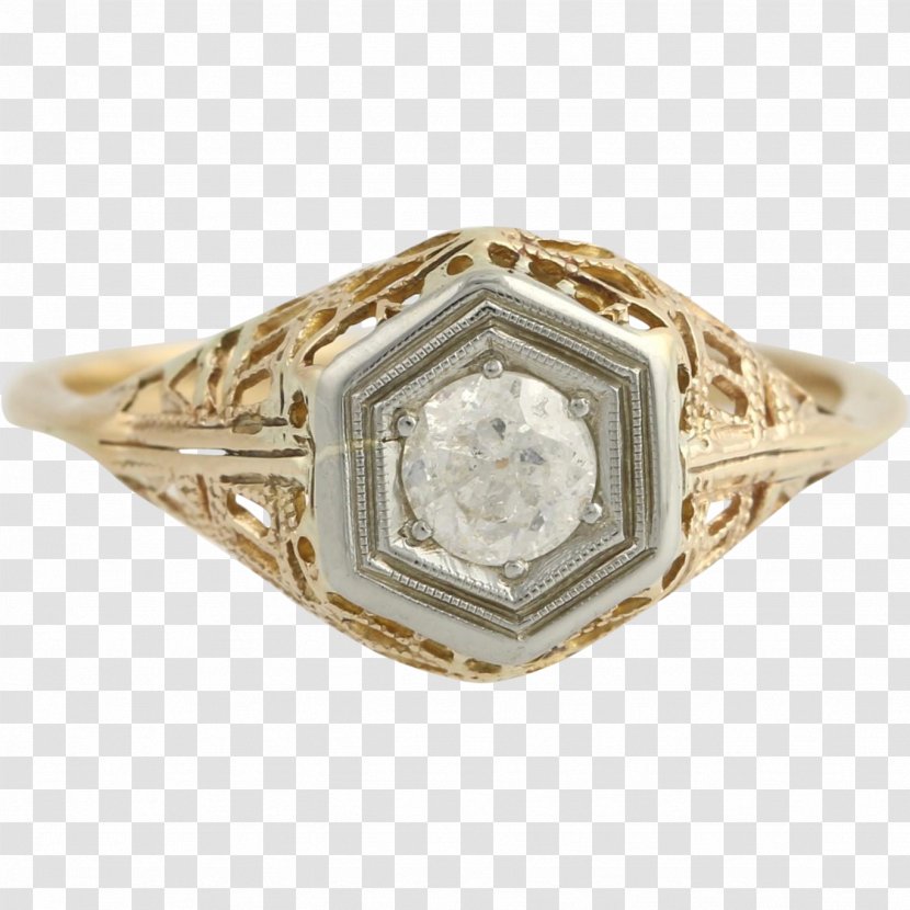Engagement Ring Gold Diamond Transparent PNG