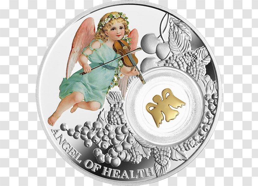 Guardian Angel Silver Coin Cherub - Fictional Character Transparent PNG