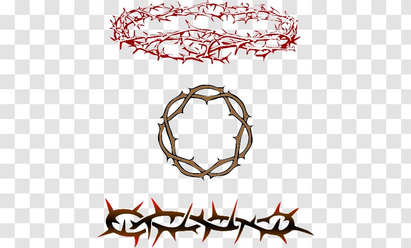 Crown Of Thorns Christianity Clip Art - Christian Cross Transparent PNG