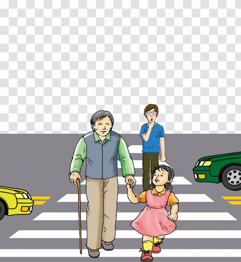 Road Pedestrian Crossing Zebra Street - Traffic Light - Civilization Across The Transparent PNG
