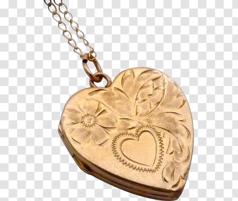 Locket Charms & Pendants Jewellery Clothing Accessories Metal - Heart Gold Transparent PNG