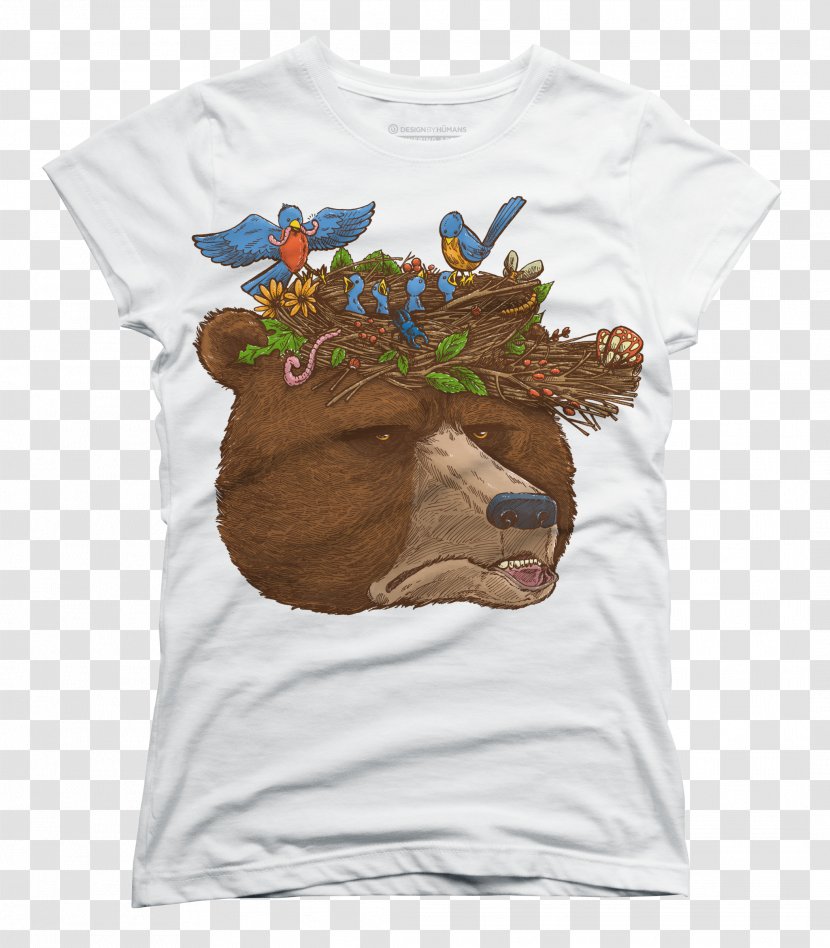 T-shirt Sleeve Design By Humans Top Pajamas - T Shirt - Bear Hat Transparent PNG