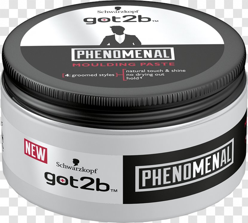 Pasta Göt2b Phenomenal Molding Paste Hair Gel Schwarzkopf - Cream Transparent PNG