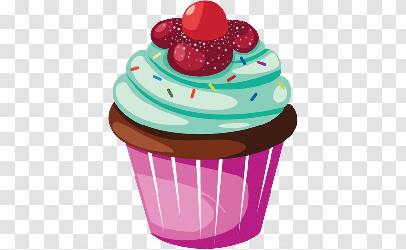 Cupcake Muffin Bakery Clip Art - Frozen Dessert - Birthday Cake Transparent PNG