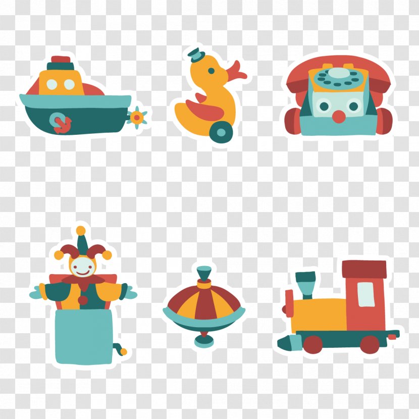 Kid Toy Set Child - Art - Vector Collection Of Children's Toys Transparent PNG
