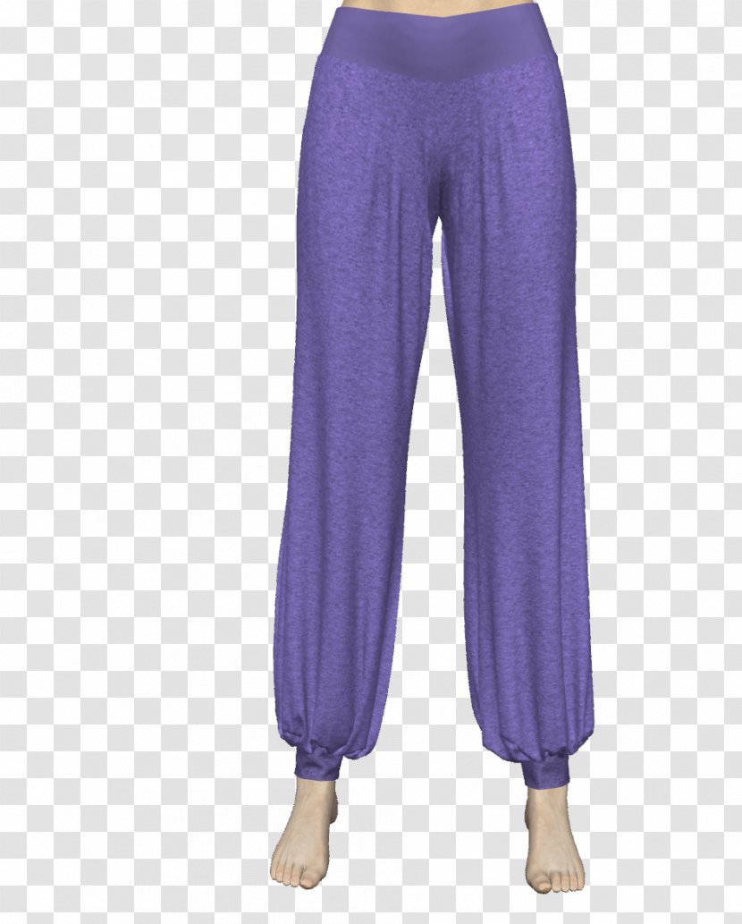 Pants Waist Purple Violet Leggings - Cobalt Transparent PNG