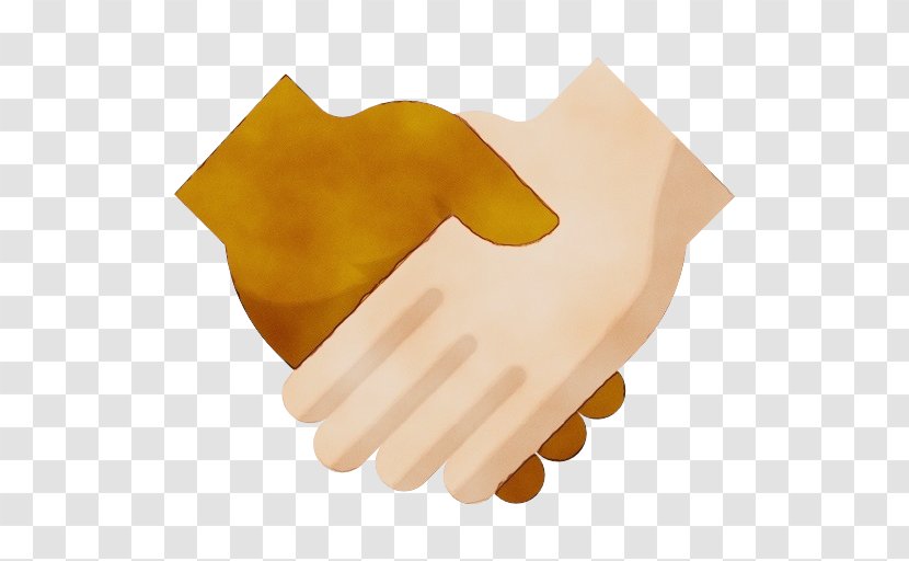 Watercolor Background - Safety - Glove Handshake Transparent PNG