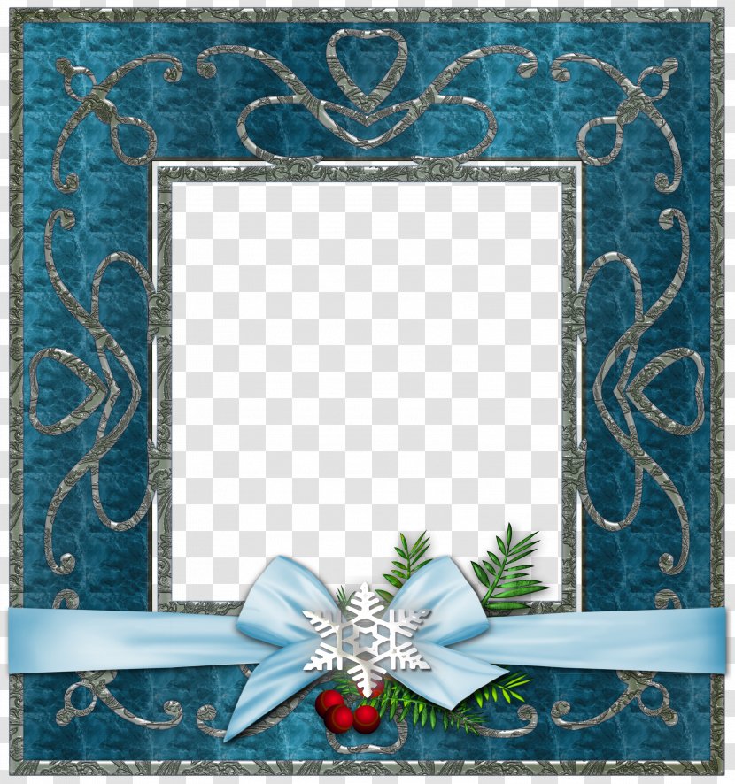 Picture Frames Christmas Blue - Craft - Frame Transparent PNG