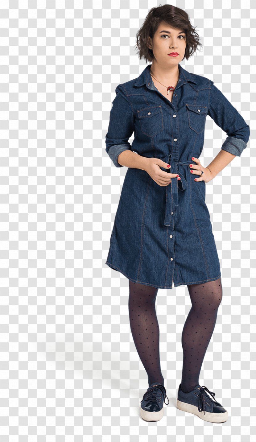 Jeans Denim Fashion Coat Sleeve - Dress - Hula Hoop Transparent PNG