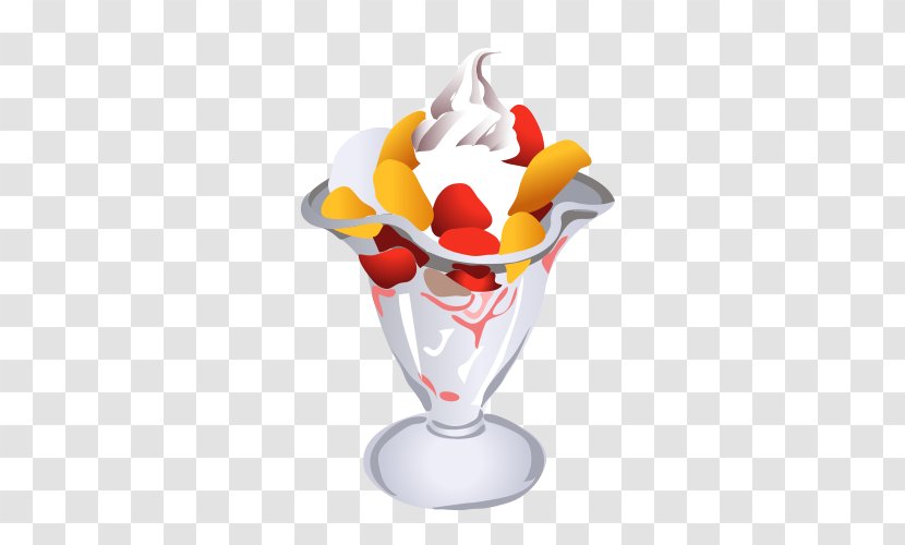 Ice Cream Cone Sundae Chocolate - Milk Transparent PNG