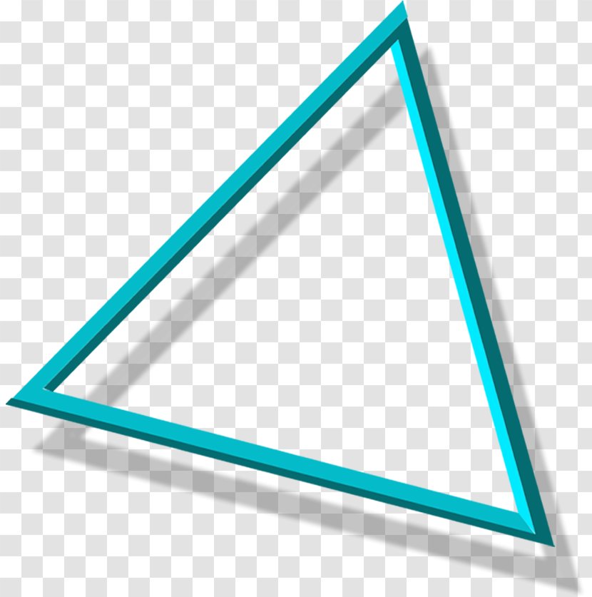 Triangle - Geometry - Blue Simple Border Texture Transparent PNG