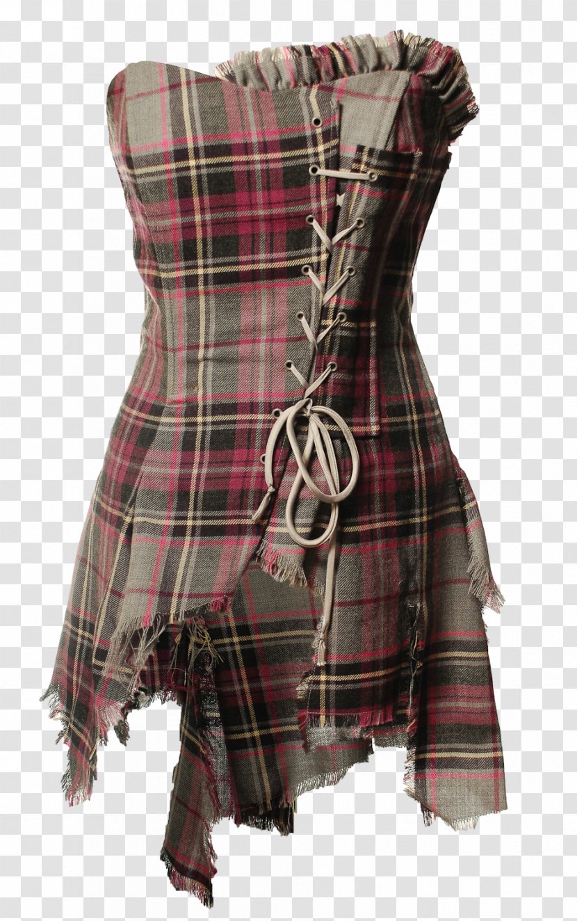 Tartan Kilt Corset Dress Clothing - Fly Plaid Transparent PNG