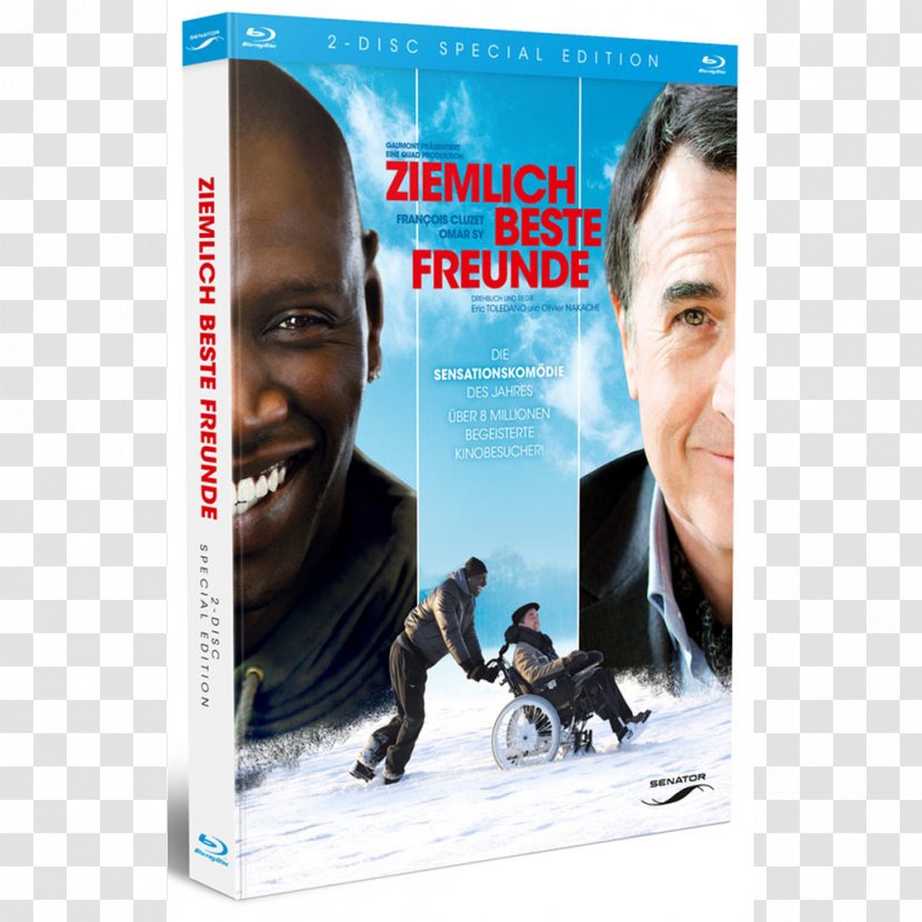 Blu-ray Disc DVD Comedy Ziemlich Beste Freunde: Geschenkausgabe Actor - Intouchables - Dvd Transparent PNG