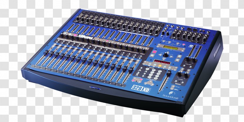 Audio Mixers Soundcraft Fade Digital Mixing Console Disc Jockey - Microcontroller - Desk Transparent PNG