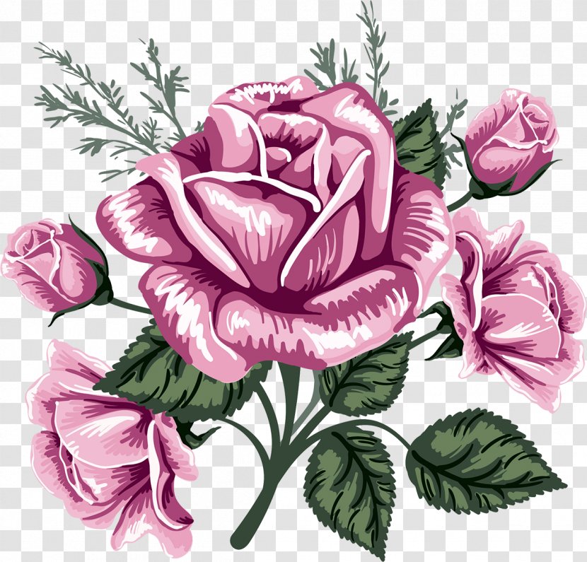 Flower Rose Clip Art - Lilac Transparent PNG