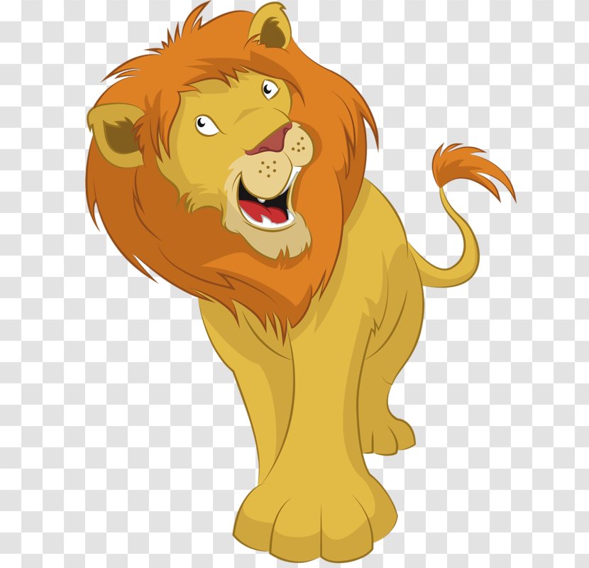 Lion Cartoon Royalty-free - Mammal - The King Transparent PNG