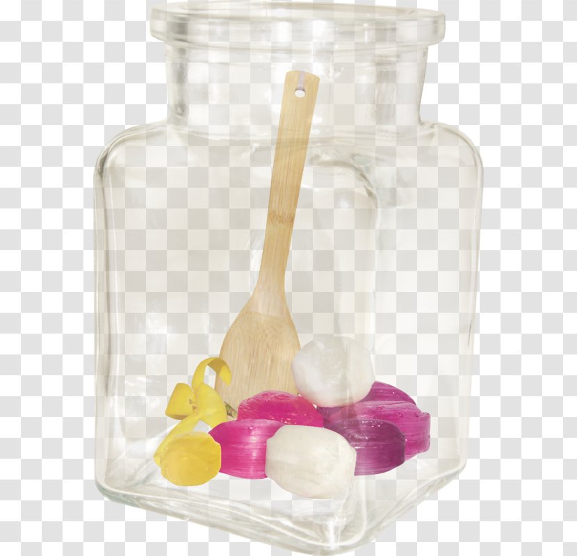 Candy Bottle Jar - Glass And In The Wooden Spoon Transparent PNG