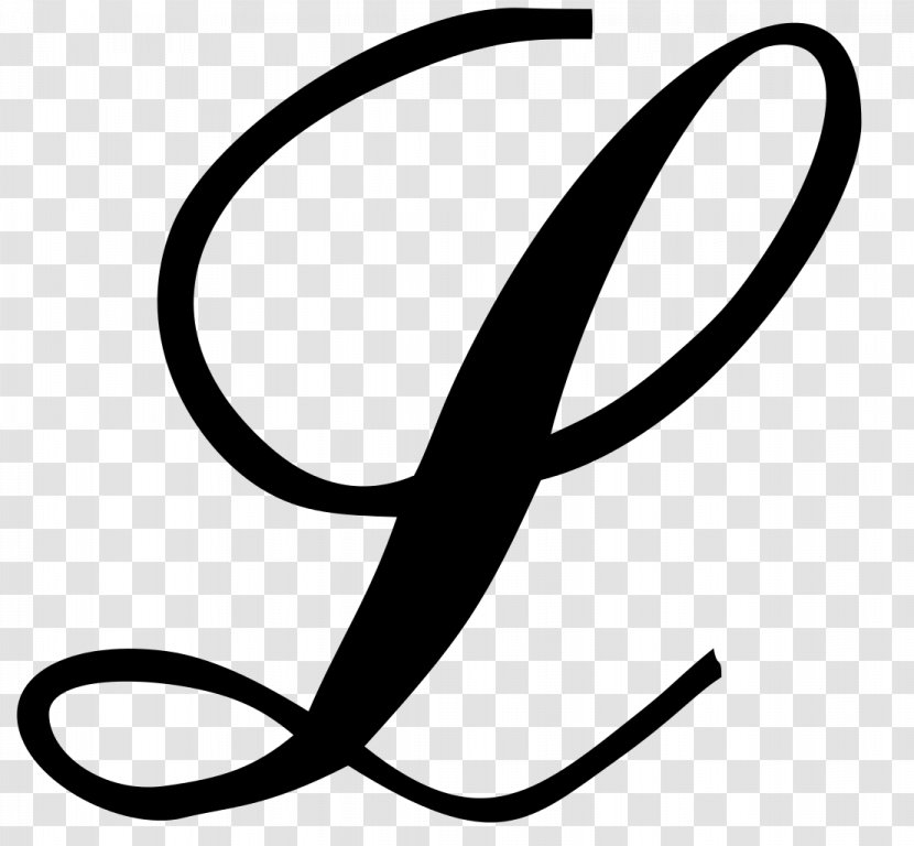 Script Typeface Cursive Letter Case Calligraphy - L - Line Art Transparent PNG