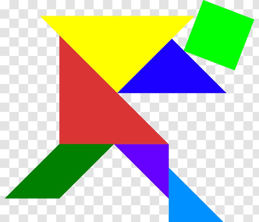 Tangram Triangle Graphic Design Clip Art - Brand - Bright Colors Transparent PNG