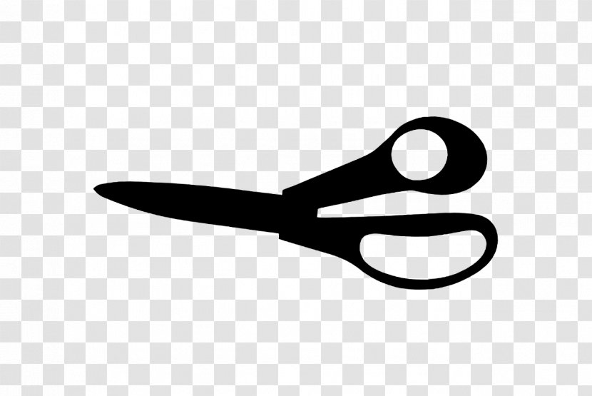 Clip Art Logo Line Angle Product - Scissors - Blackandwhite Transparent PNG