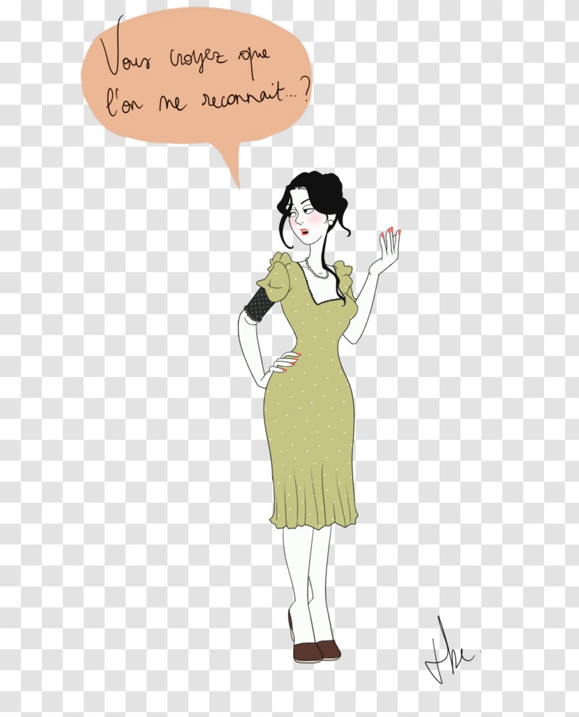Dress Woman Human Behavior Cartoon - Heart Transparent PNG