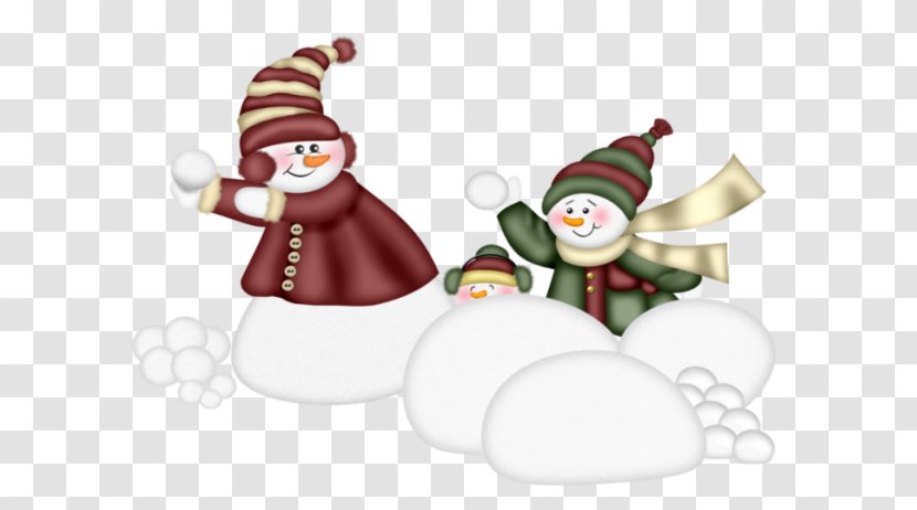 Snowman Cartoon Winter - Snowball Fight Decoration Transparent PNG