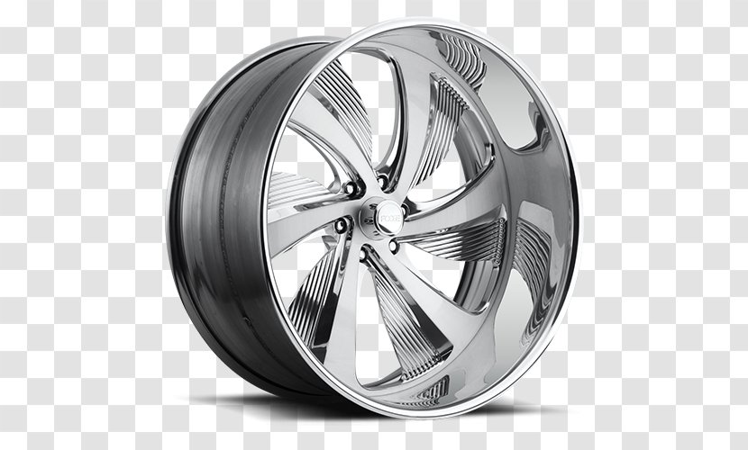 Car Custom Wheel Rim Tire - Black And White Transparent PNG