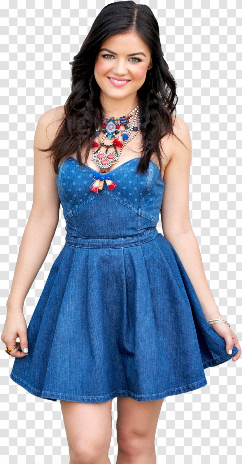 Lucy Hale Pretty Little Liars Aria Montgomery Actor - Electric Blue Transparent PNG