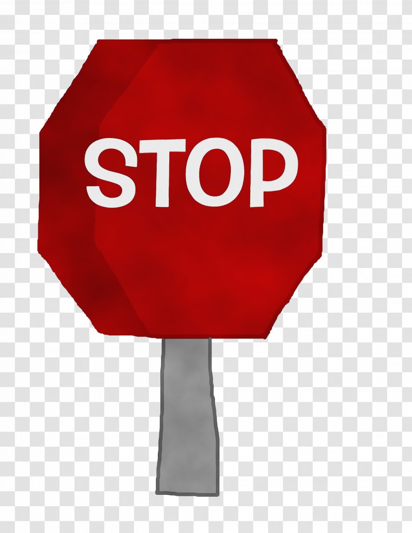 Stop Sign - Signage - Red Transparent PNG