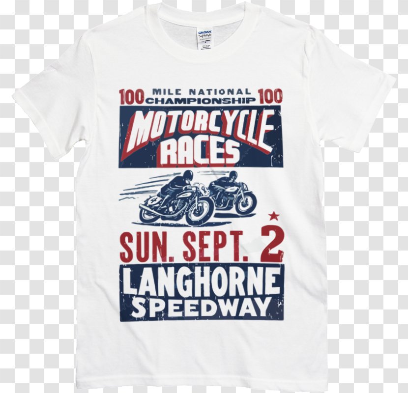 T-shirt Motorcycle Retro Style Langhorne - Sport - Vintage Transparent PNG