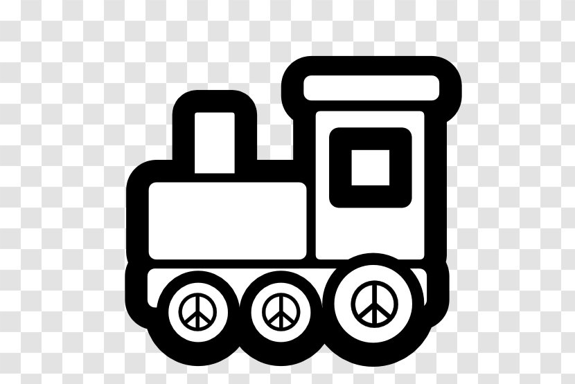 Toy Trains & Train Sets Rail Transport Black And White Clip Art - Christmas Clipart Transparent PNG