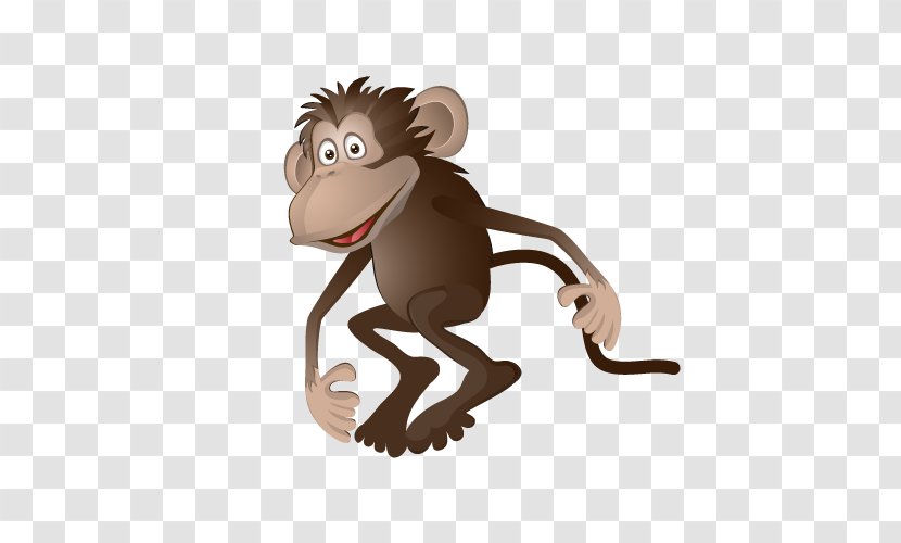 Cartoon Monkey Clip Art - Finger - Naughty Vector Material Transparent PNG