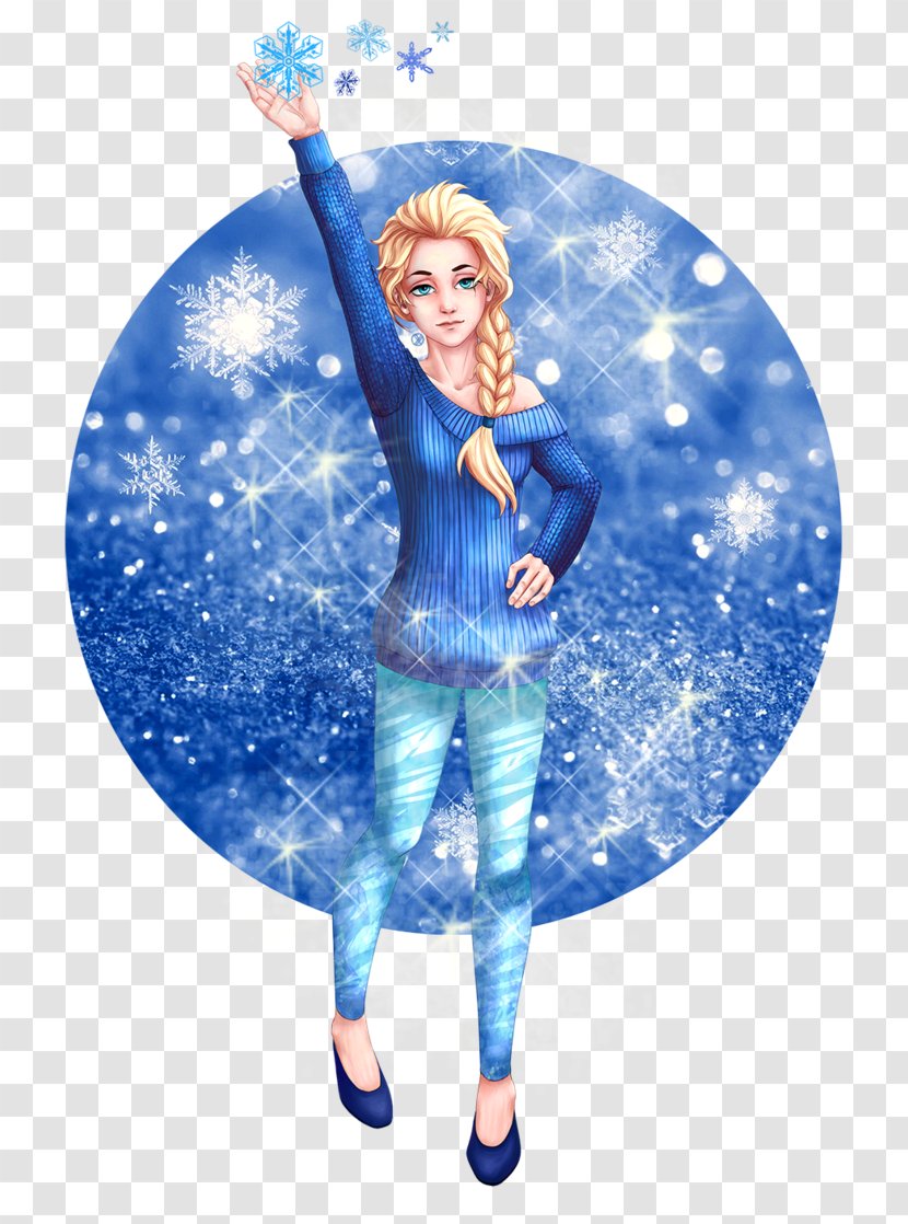 Blue Christmas Ornament Fairy Glitter - Fictional Character Transparent PNG