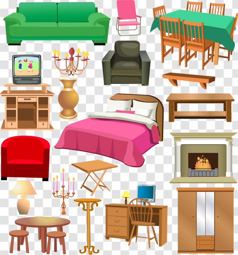 Furniture Window Living Room House Clip Art - Table Transparent PNG