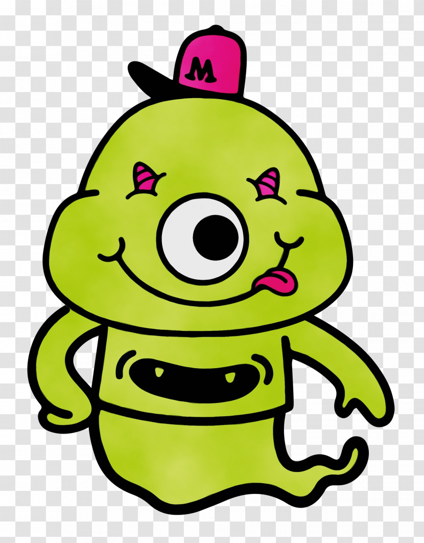 Cartoon Frogs Green Smiley Meter Transparent PNG