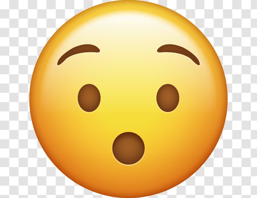 IPhone Emoji Smirk Emoticon - Sphere - Surprised Transparent PNG