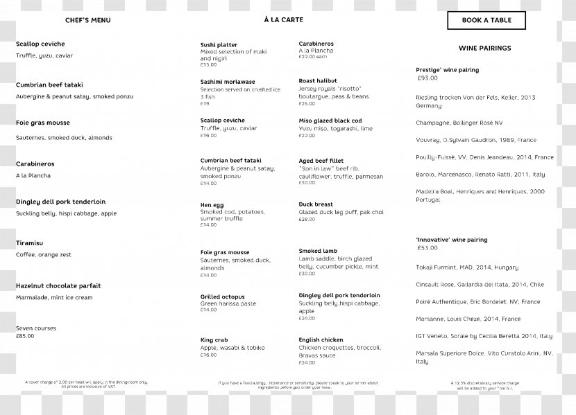 Document Line - Hotels Menu Transparent PNG