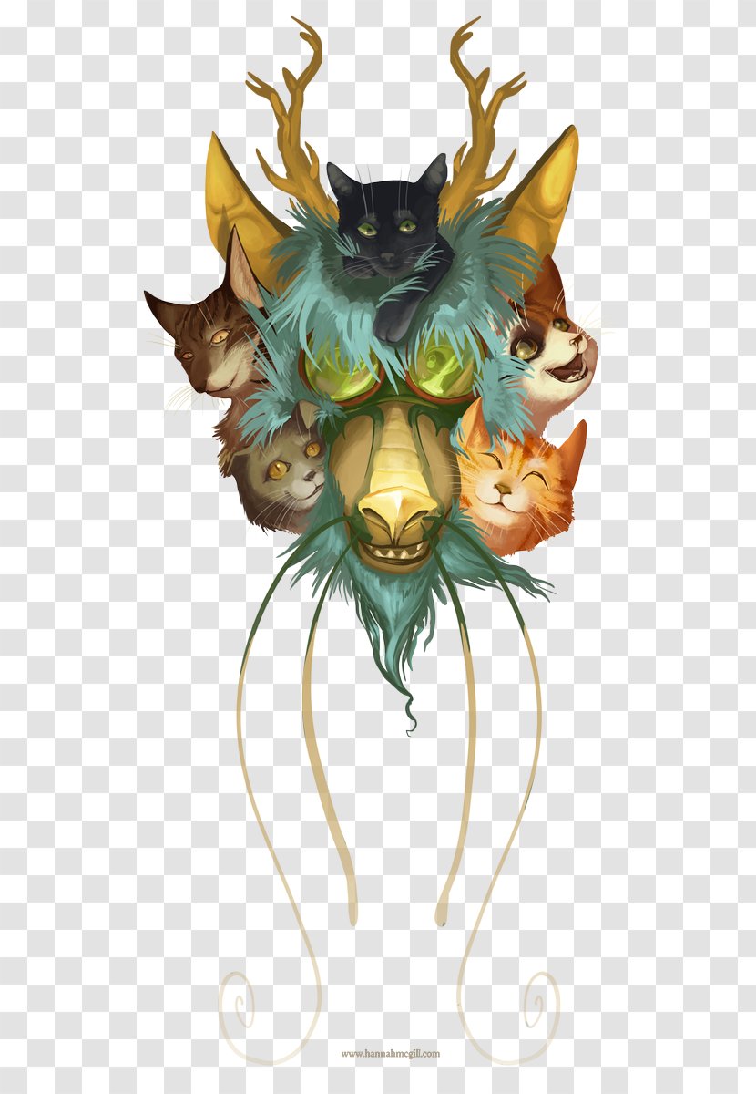Cat Illustration Dragon Art Legendary Creature - Amino Transparent PNG